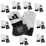 Cowboy Hide Arbeitshandschuhe Rindsleder Größe 10 - 10 Paar Schwarz