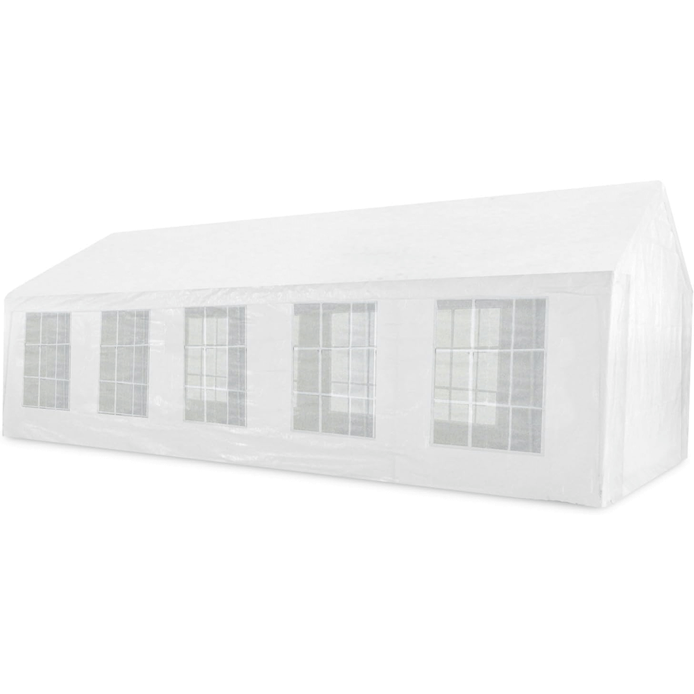 Partyzelt Pavillon Festzelt Gartenzelt 4x10m Zelt wasserdicht 10x4m PE